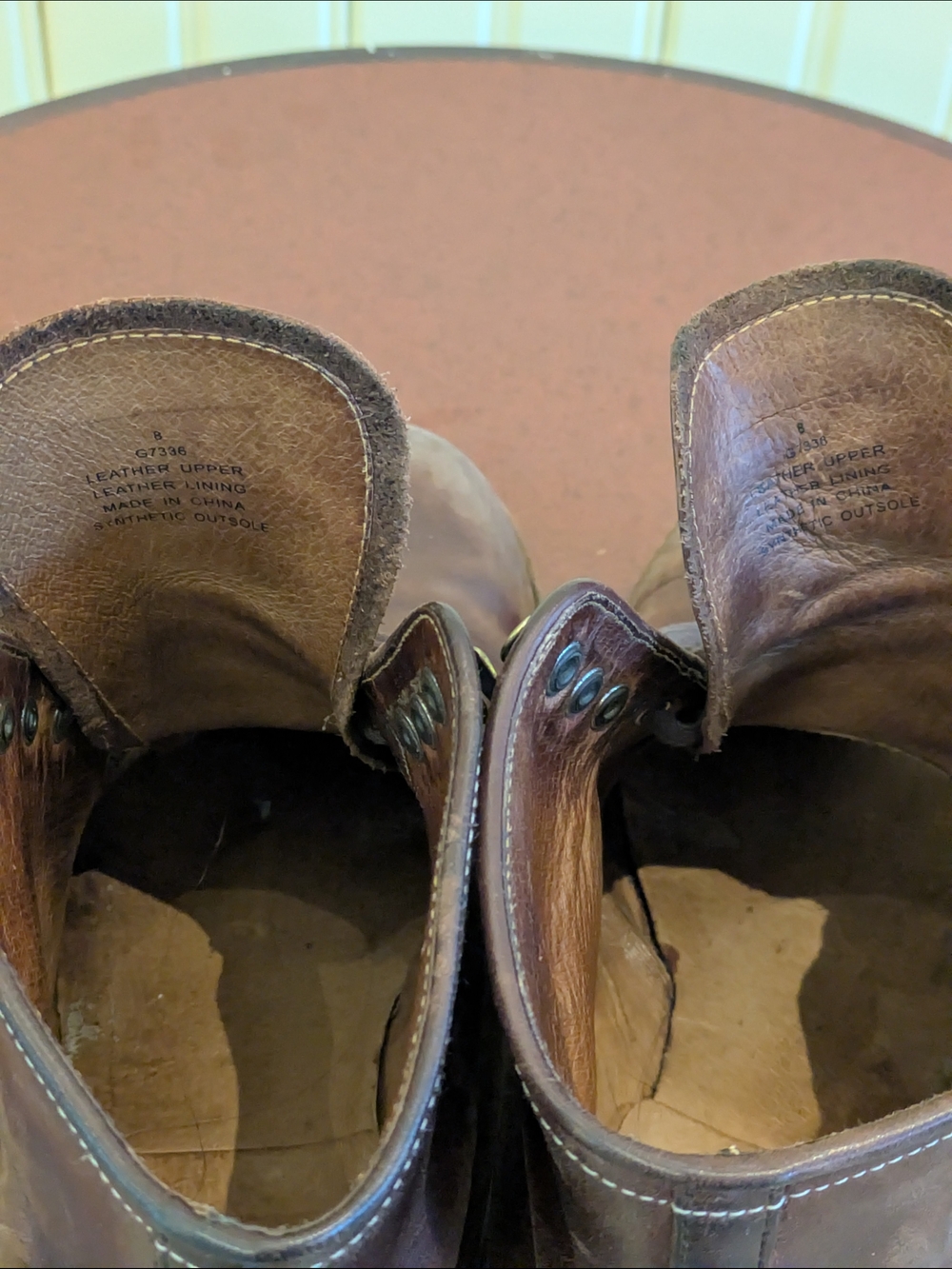 Men's J.Crew Brown Leather Lace-Up Boots - Picture 4 of 5